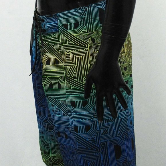 SURF BEACH EXCHANGE MENS MULTICOLOR BOARD SHORTS - Picture 3 of 4